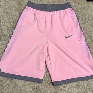 Pink and Gray Nike Youth XL Basketball Shorts